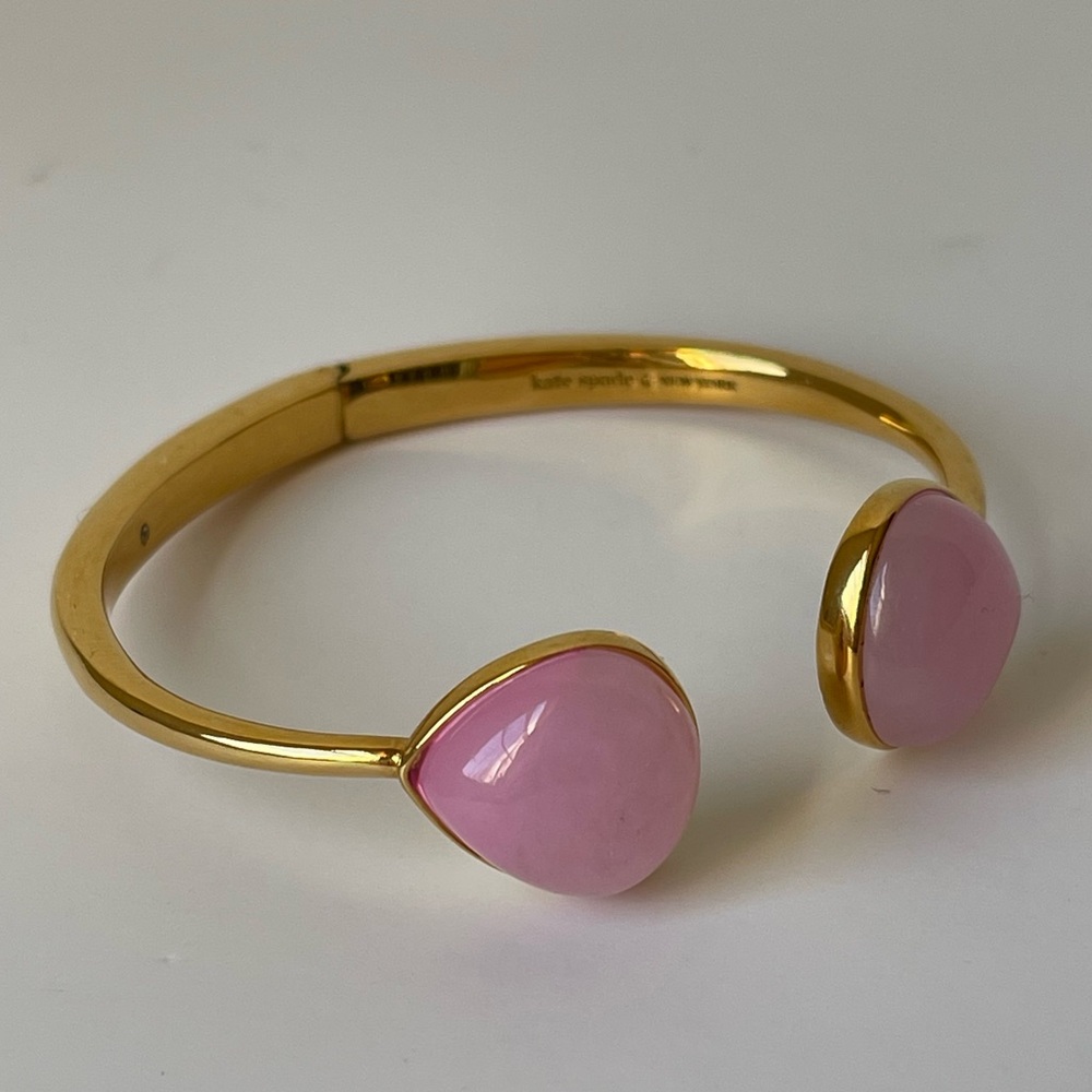Kate Spade Pearl Drops Hinged Cuff Bracelet - Pink